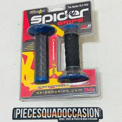 poignée spider pour quad ou moto (bleu et noir)