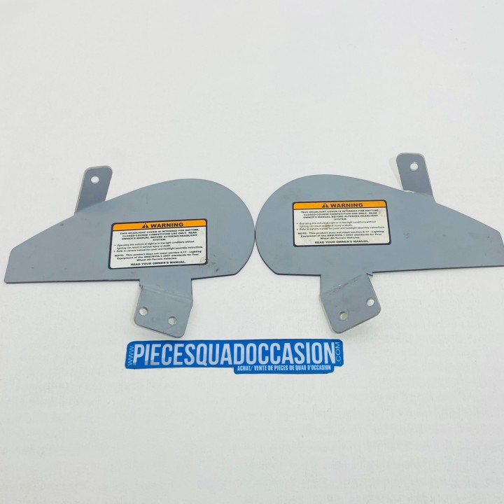 plaque obturatrice de phare pour quad 500 predator polaris