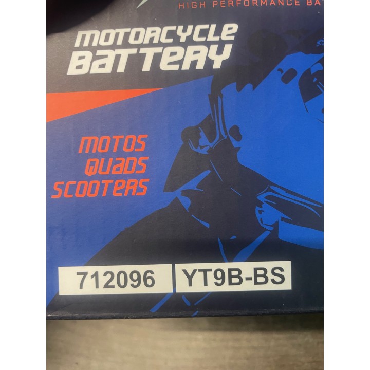 Kyoto - Batterie GT9B-BS AGM - Sans Entretien - Livrée Avec Pack Acide