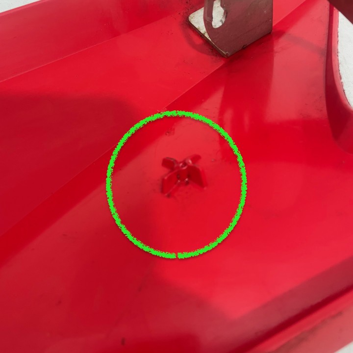 aile arrière gauche quad 400 dvx artic cat (rouge)