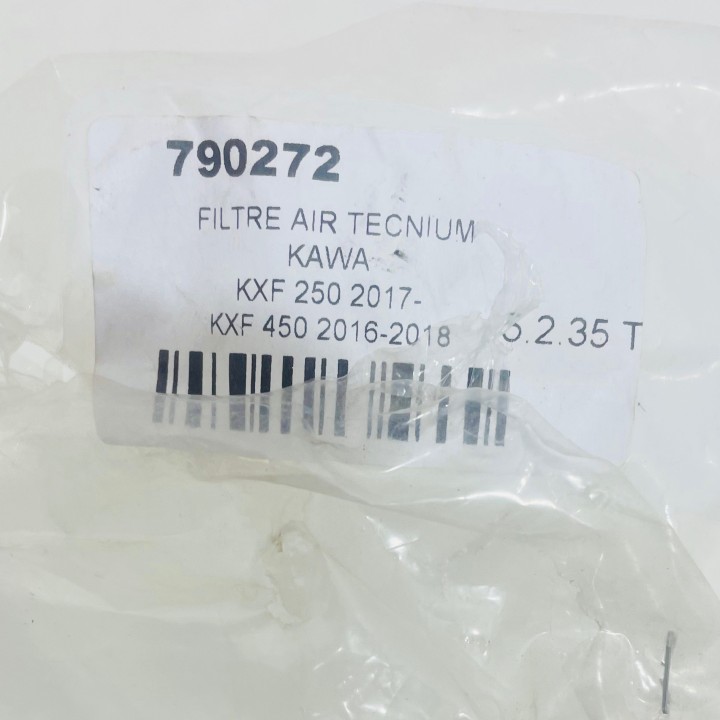 filtre a air tecnium moto 250 et 450 kx kawasaki