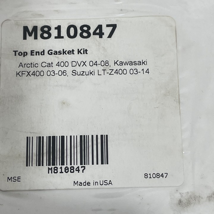 pochette de joint haut moteur quad 400 ltz/kfx/dvx (moose racing)