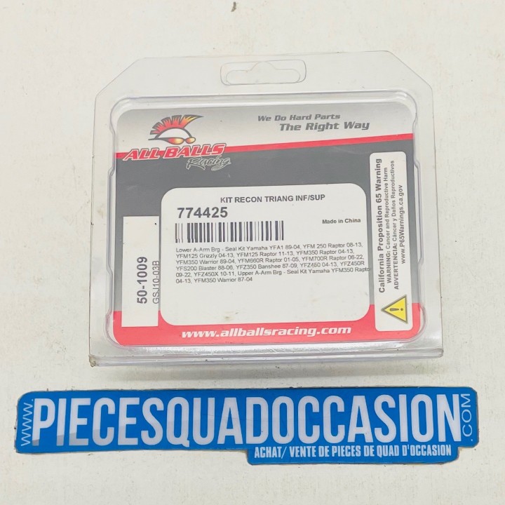 kit reconditionnement pour triangle inférieur quad 125/250/350/450/700 yamaha