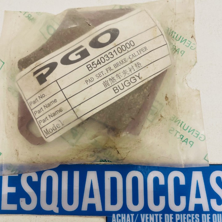 plaquettes de frein avant buggy 50/150/200 et 250 PGO