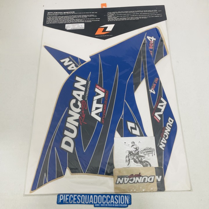 kit déco quad 250 raptor yamaha (duncan bleu)