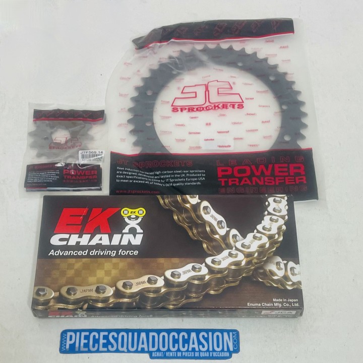 Kit chaîne EK/JT 520SRX2 14/41 - couronne standard quad 350 banshee yamaha