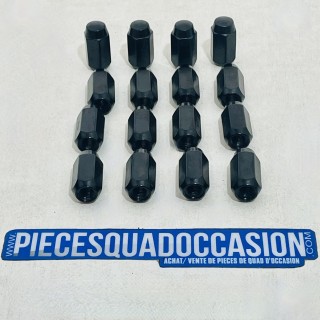 LOT DE 16 ECROUS DE ROUE CONIQUE 10X1.25MM C5A
