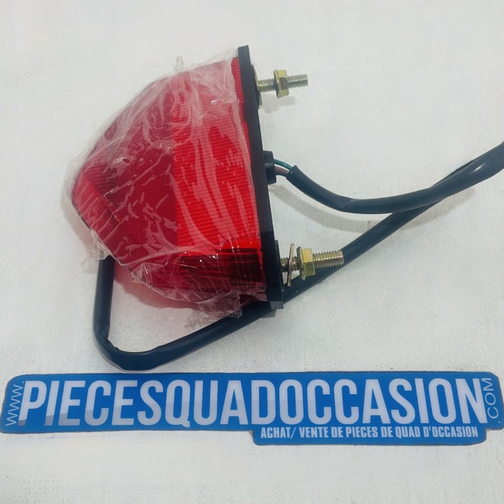 Feu arrière Led veilleuse +frein - Rouge :10 Leds - Homologué CE