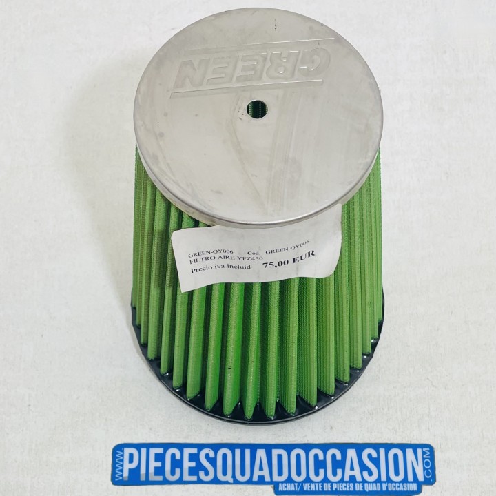 FILTRE GREEN POUR QUAD 450 YFZ YAMAHA