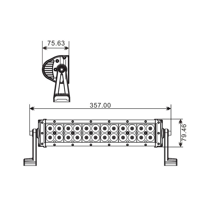 Projecteur Quad 24 LED 72W 4320 Lum, Epistar Leds,CE Rohs