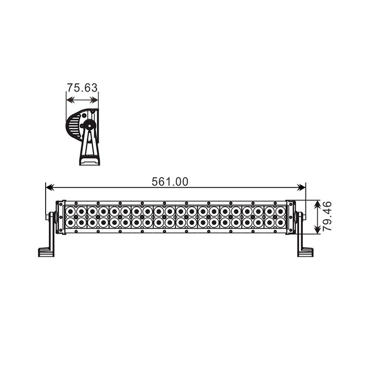Projecteur Quad 40 LED 120W 7200Lum, Epistar Leds,CE Rohs