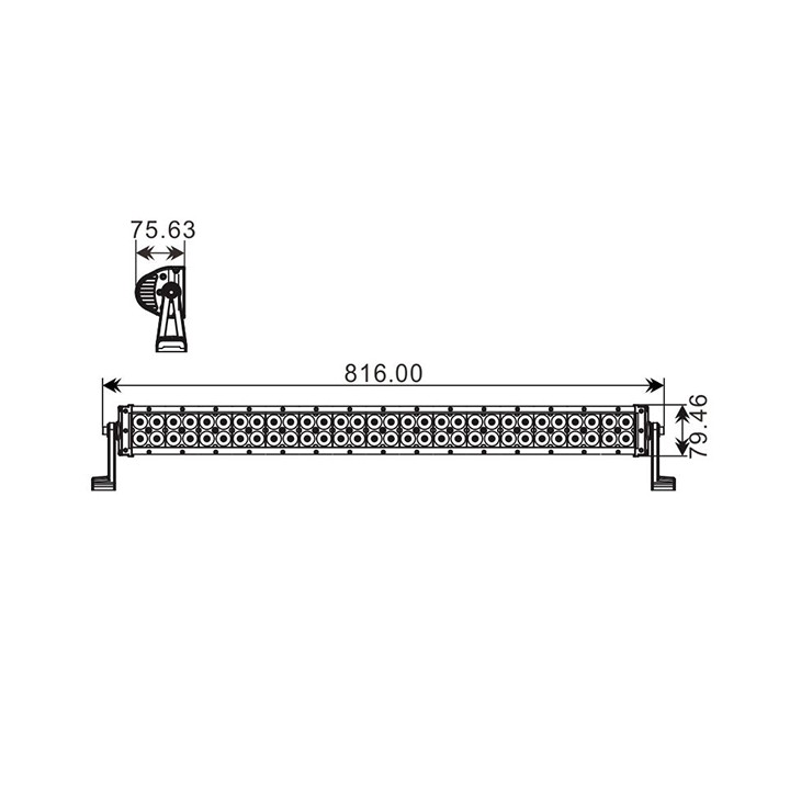 Projecteur Quad 60 LED 180W 10800 Lum,Epistar Leds,CE Rohs