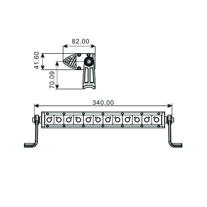 Projecteur Quad 12 LED 60W 3D 4200Lum, Cree Leds, CE Rohs