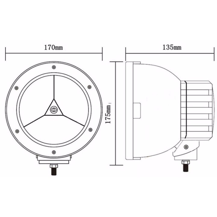 Projecteur LED 45 W 4050LM Vendu par 2