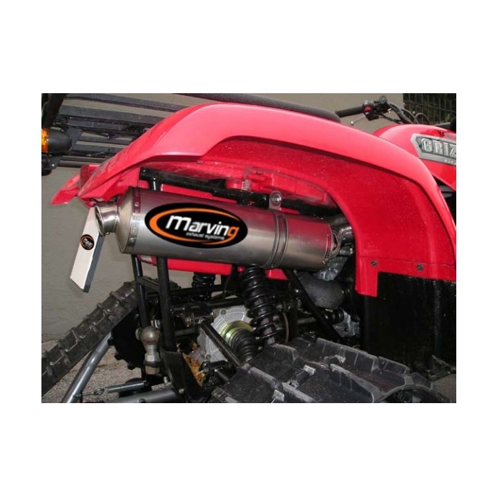 Pot GRIZZLY 660 2003 Atv Line Silencieux + Raccord Ovale Alu Homologu