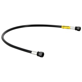 Durite 750mm - Raccords Pré Sertis Gaine Noire Raccords Noirs