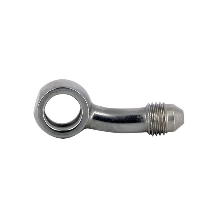Banjo Inox 20° à Plat Pour Durite Pré Sertie