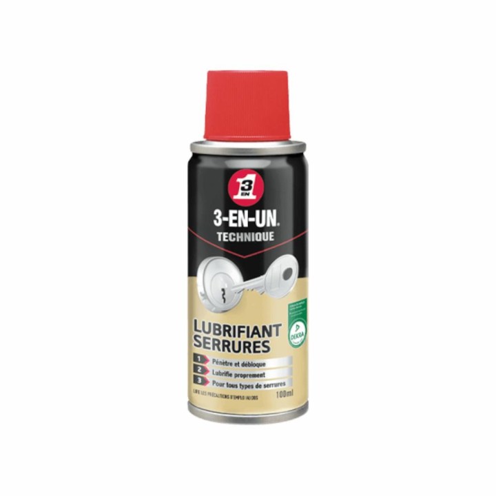 Lubrifiant Serrures 3-EN-1 100mL