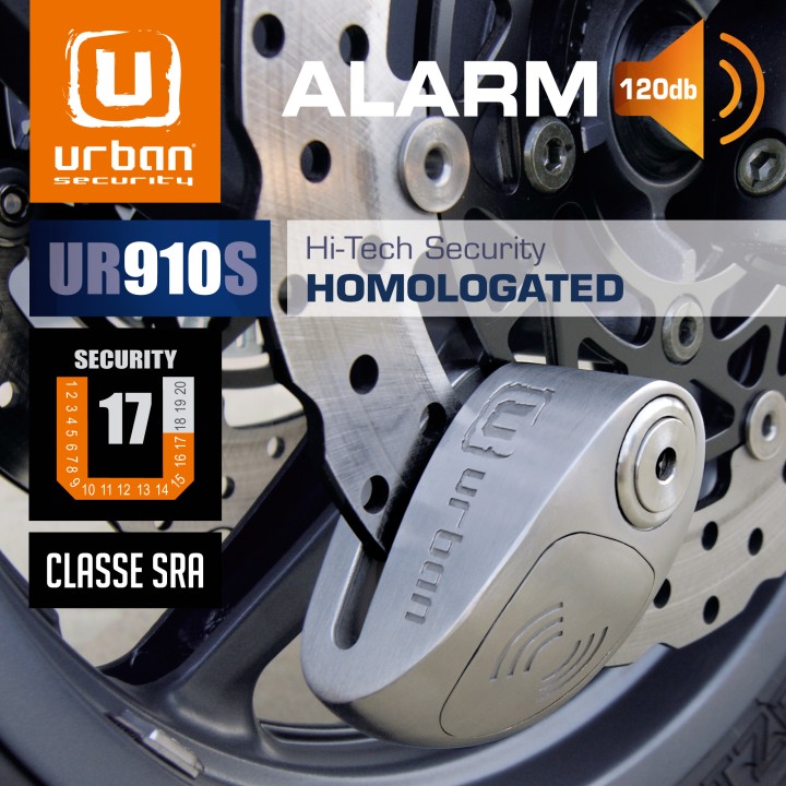 Antivol SRA - Bloque Disque Inox ø10 mm - Hi-Tech Alarme