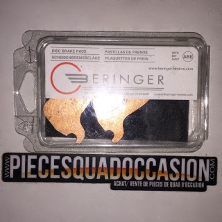 Paire de  plaquettes 1158 R2 Beringer pour étrier 2 pistons Ø 32mm KIT1158R2