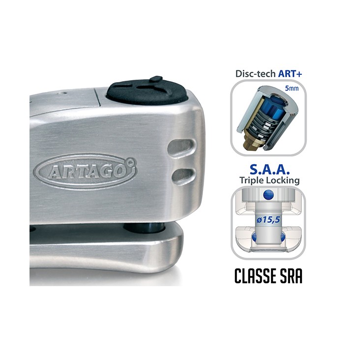 Antivol SRA - Bloque Disque Ø15.5mm - Homologués