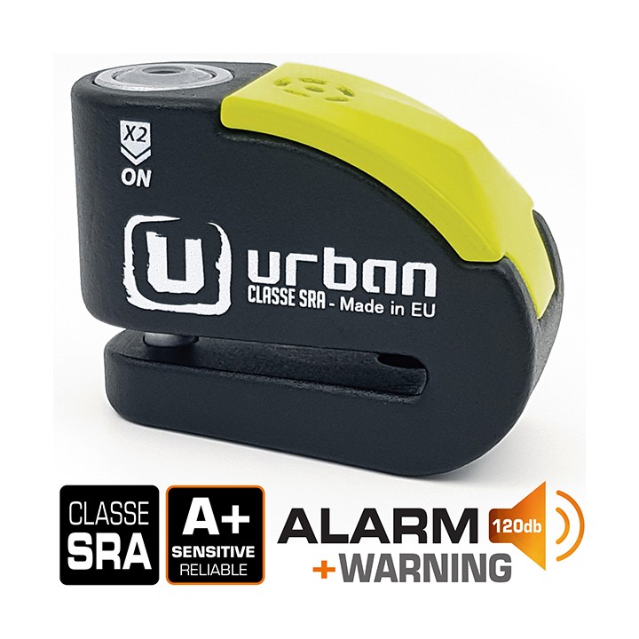 Antivol SRA - Bloque Disque Noir et jaune ø10 mm - Hi-Tech Alarme