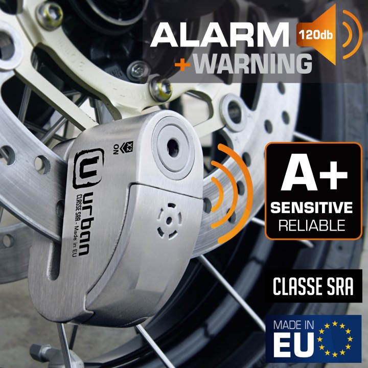 Antivol SRA - Bloque Disque Acier INOX ø14 mm - Hi-Tech Alarme