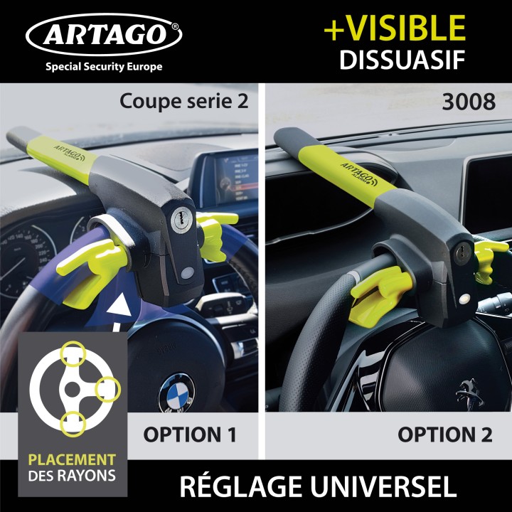Antivol Voiture - Canne Pour Volant