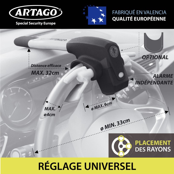 Antivol Voiture - Canne Pour Volant