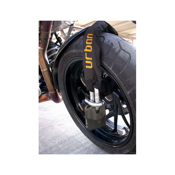 Antivol SRA - Cadenas + Chaîne diam.15 100cm homologation + NF-FFMC.