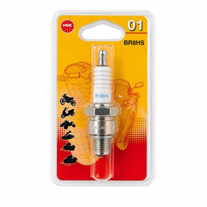 Bougie d'allumage BR8HS Ø14mm Longueur Culot: 12.7mm Électrode Centr