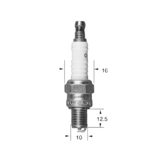 Bougie P-RZ9HC Ø10mm Culot: 12.5mm Equivalence CR6HSA