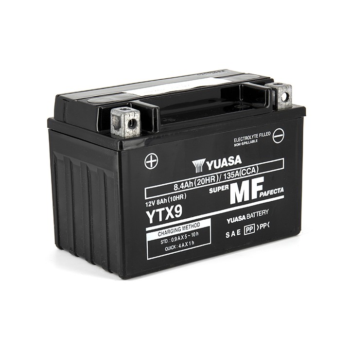 Batterie YTX9 SLA AGM - Sans Entretien - Prête à l'emploi.