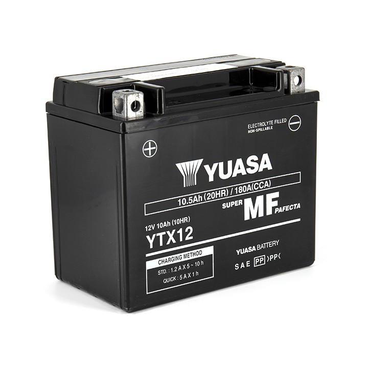 Batterie YTX12 SLA AGM - Sans Entretien - Prête à l'emploi.