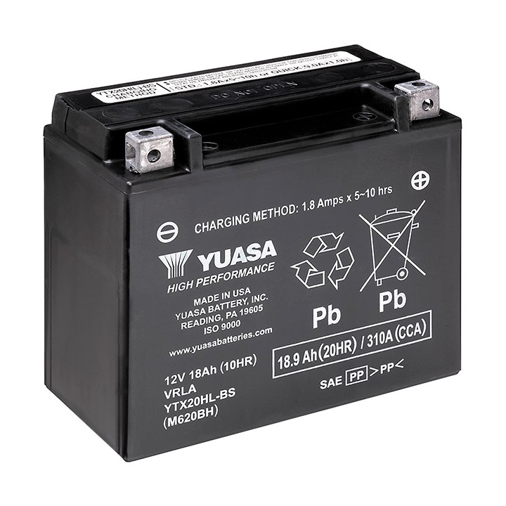Batterie Ytx20hl SLA AGM - Sans Entretien - Prête à l'emploi.