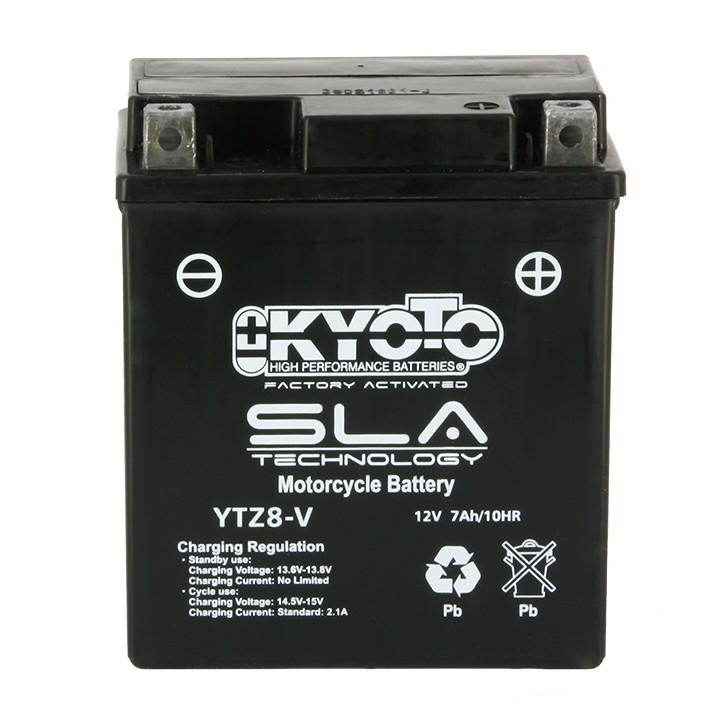 Batterie GTZ8-V SLA-AGM - Sans Entretien - Prête à l'Emploi - Equiva