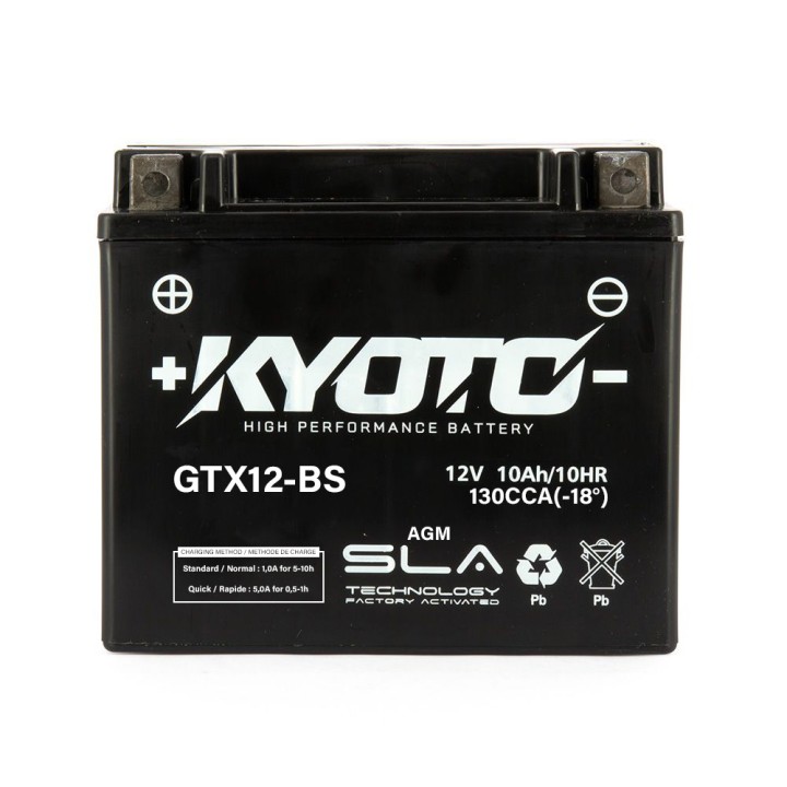 Batterie GTX12-BS SLA-AGM - Sans Entretien - Prête à l'Emploi