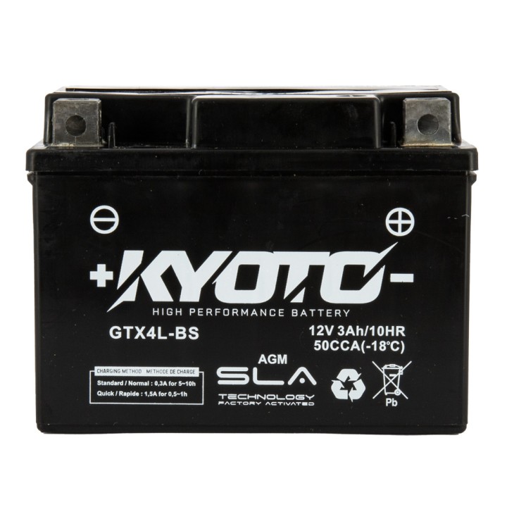 Batterie Gtx4L-bs SLA AGM - Sans Entretien - Prête à l'Emploi
