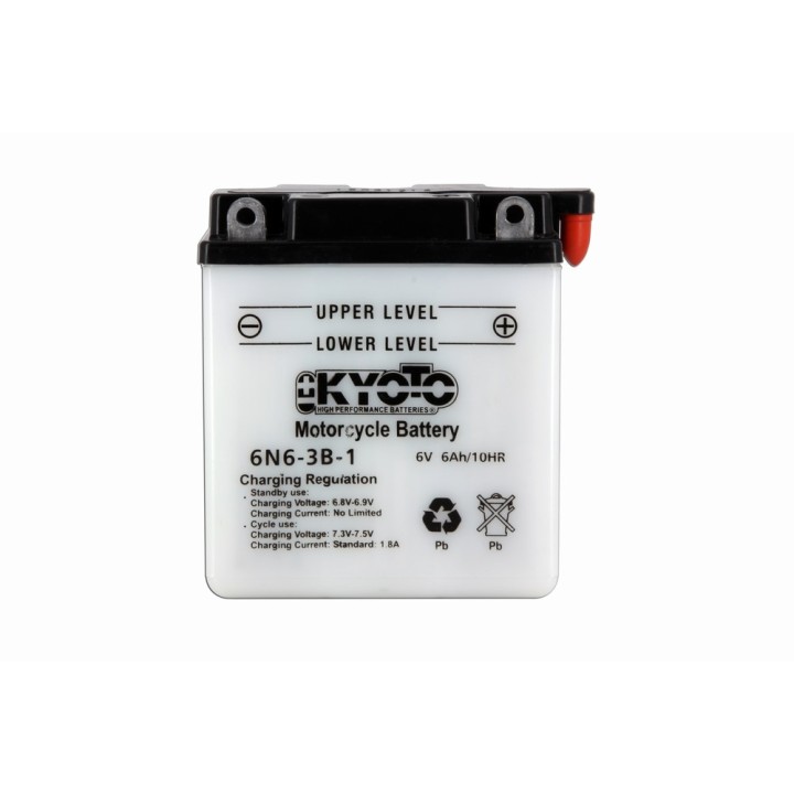 Batterie 6N6-3B-1 Conventionnelle Avec Entretien - Livrée Avec Pack A