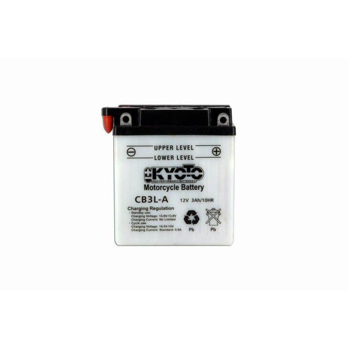 Batterie YB3L-A Conventionnelle Avec Entretien - Livrée Avec Pack Aci