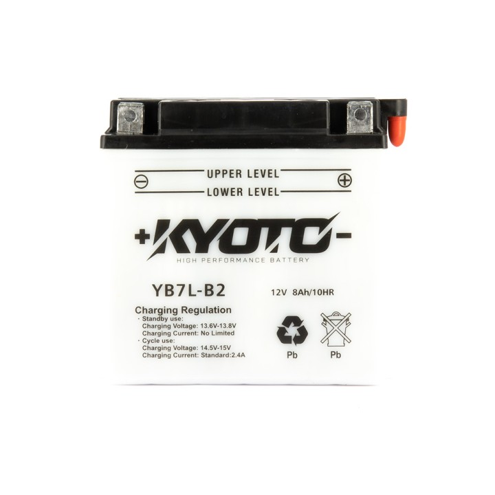 Batterie YB7L-B2 Conventionnelle Avec Entretien - Livrée Avec Pack Ac