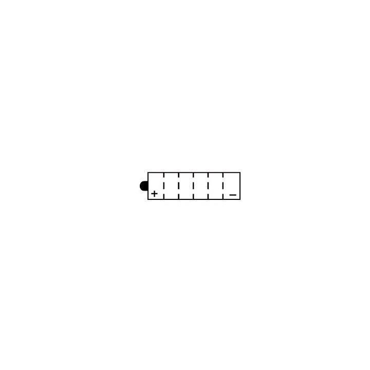 Batterie YB14A-A2 Conventionnelle Avec Entretien - Livrée Avec Pack A