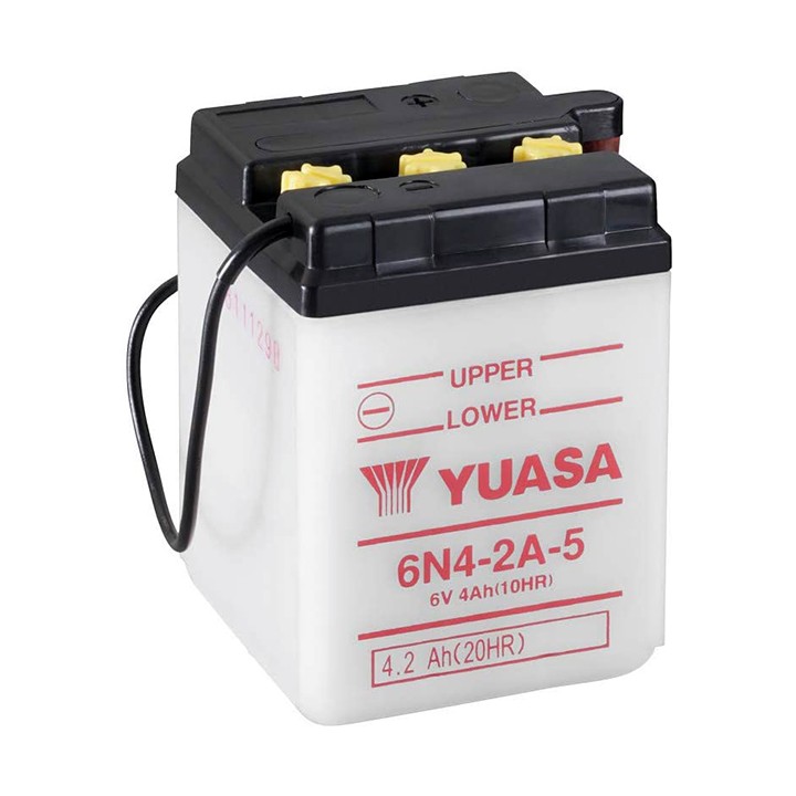 Batterie 6N4-2A-5 Conventionnelle Avec Entretien - Livrée Sans Acide