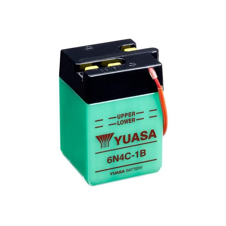 Batterie 6N4C-1B Conventionnelle Avec Entretien - Livrée Sans Acide