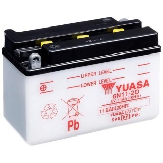 Batterie 6N11-2D Conventionnelle Avec Entretien - Livrée Sans Acide
