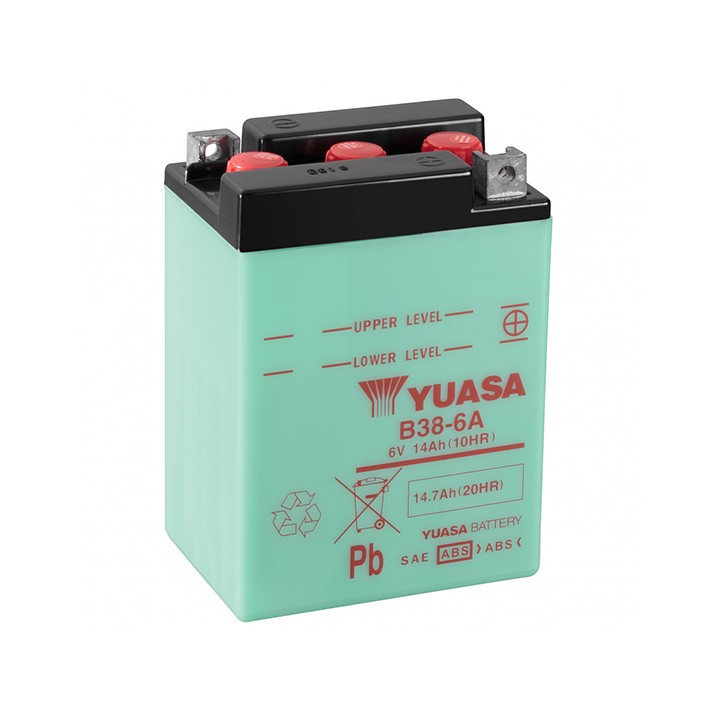 Batterie B38-6A Conventionnelle Avec Entretien - Livrée Sans Acide