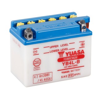 Batterie YB4L-B Conventionnelle Avec Entretien- Livrée Avec Pack Acid