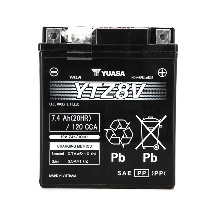 Batterie YTZ8-V SLA-AGM - Sans Entretien - Prête à l'Emploi
