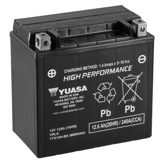 Batterie YTX14H-BS AGM - Sans Entretien - Livrée Avec Pack Acide