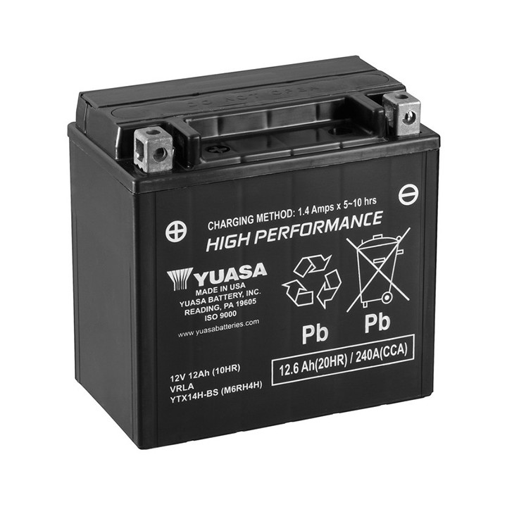 Batterie YTX14H-BS AGM - Sans Entretien - Livrée Avec Pack Acide